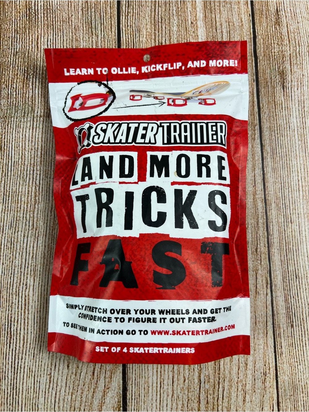 Skater Trainer Red Skateboard Accessories Learn Skate Tricks Faster Ollies